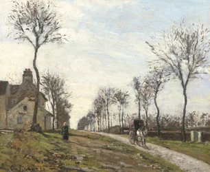 Route à Louveciennes, 1870